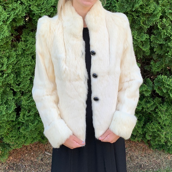 Coats | Short White Fur Coat | Poshmark